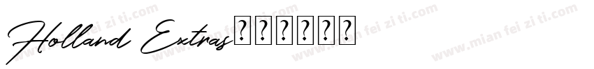 Holland Extras字体转换